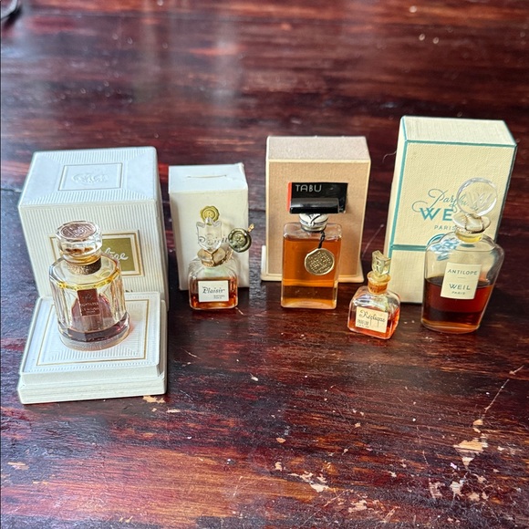 Vintage perfumes 1930s-1950s lot of 5 bottles
